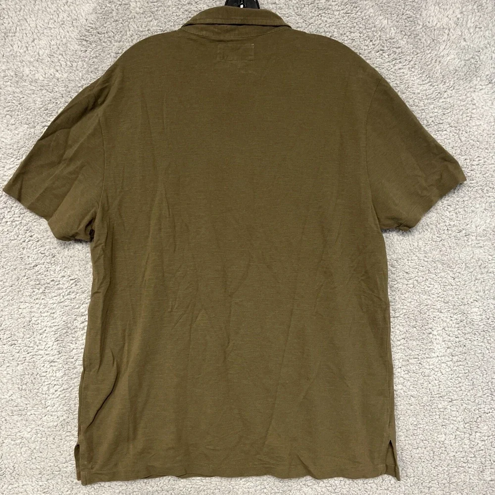Denim & Supply Ralph Lauren Shirt Men's Sz L Green Short Sleeve Polo Pocket Logo